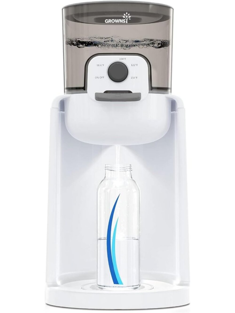 Instant Baby Bottle Warmer with Night Light & 4-Temp Control for Easy Feeding